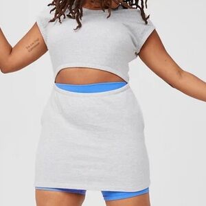 Aerie Fleece Cutout Dress